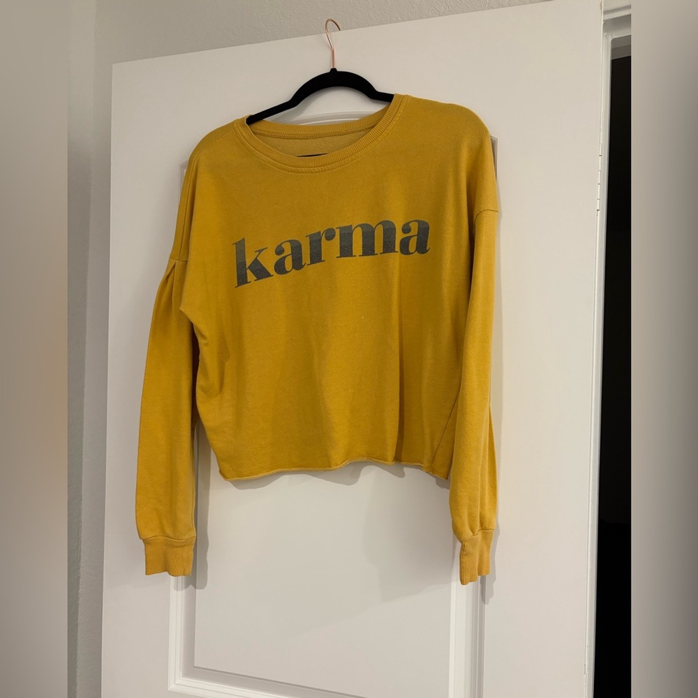 Target Mustard Yellow 'Karma' Sweatshirt